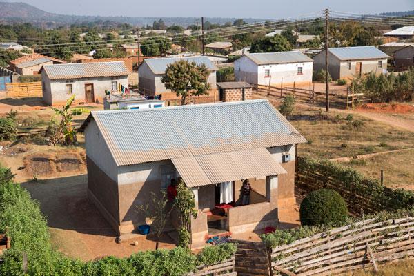 Habitat for Humanity houses in Zambia Africa