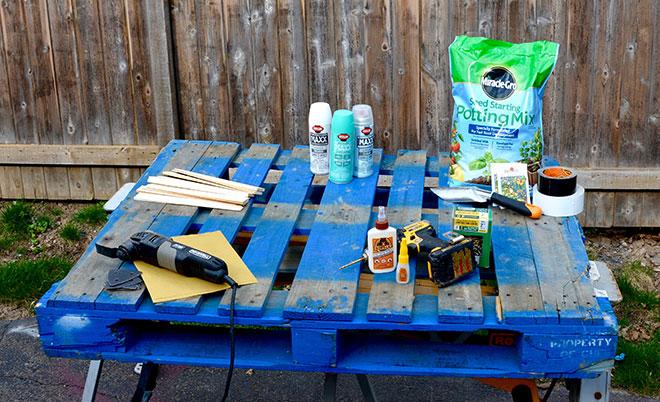 Materials list DIY planter