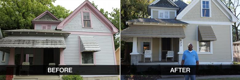 home improvement before and after habitat for humanity