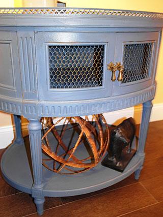 Refurbished side table after