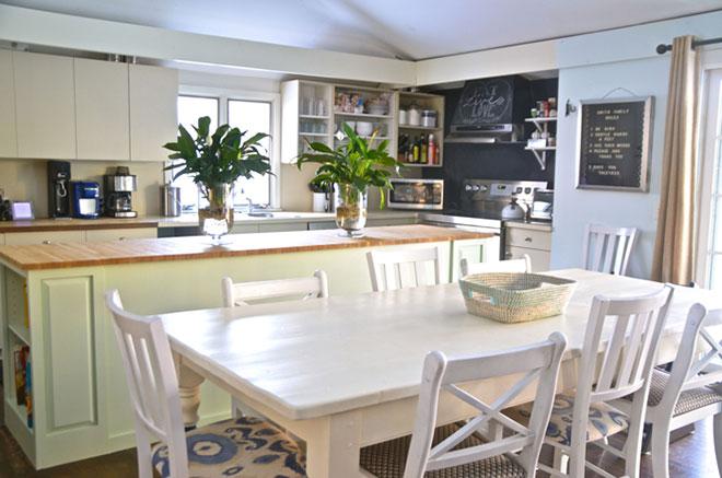 ReStore kitchen island makeover after photo