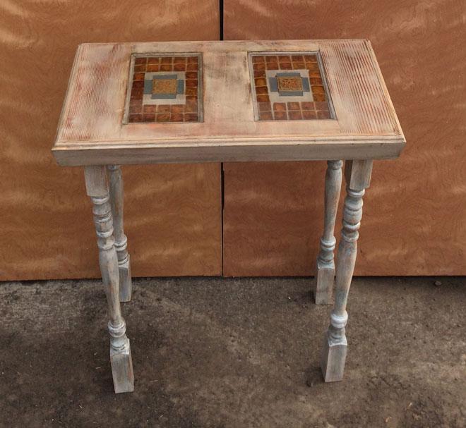 Upcycled end table
