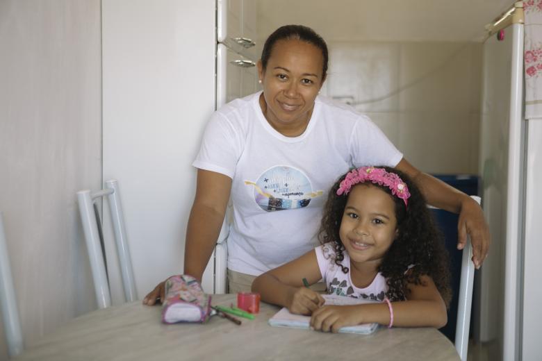 Through a small loan, Maria Lucia and her daughter Bia were able to renovate and improve their home, with long-term impact. 