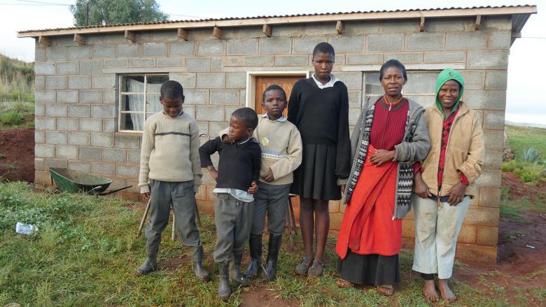 Masaese and her family