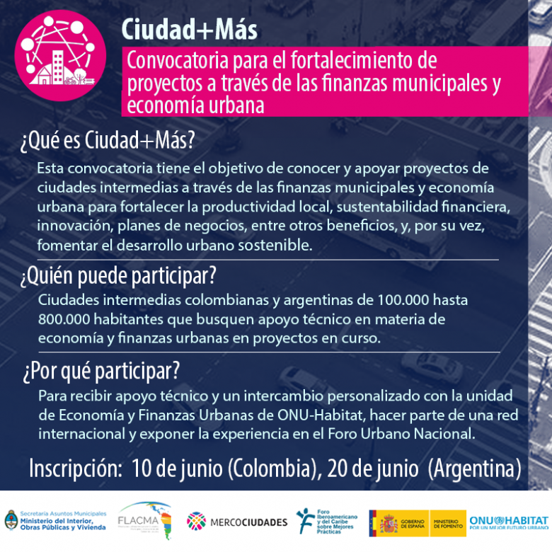 Oportunidad para el fortalecimiento de proyectos urbanos en Colombia y Argentina