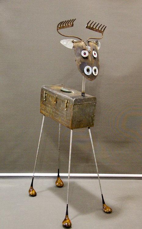 Recycled art contest first prize - Elmer