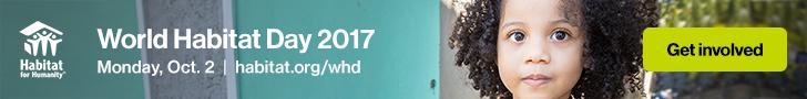 World Habitat Day, leaderboard web banner