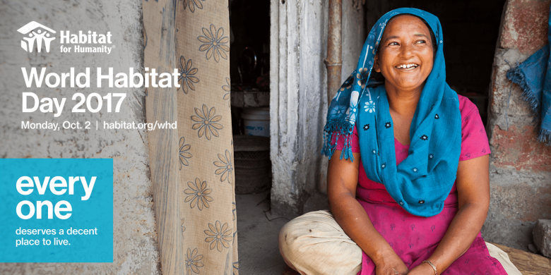 World Habitat Day, Twitter post image