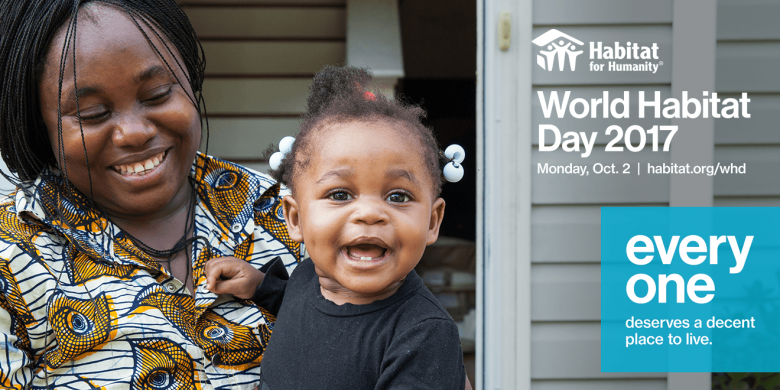 World Habitat Day, Twitter post image