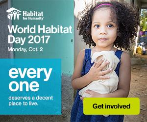 World Habitat Day, standard web banner