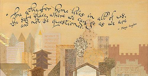 Calligraphy art for NZ affiliate Habitat Northland