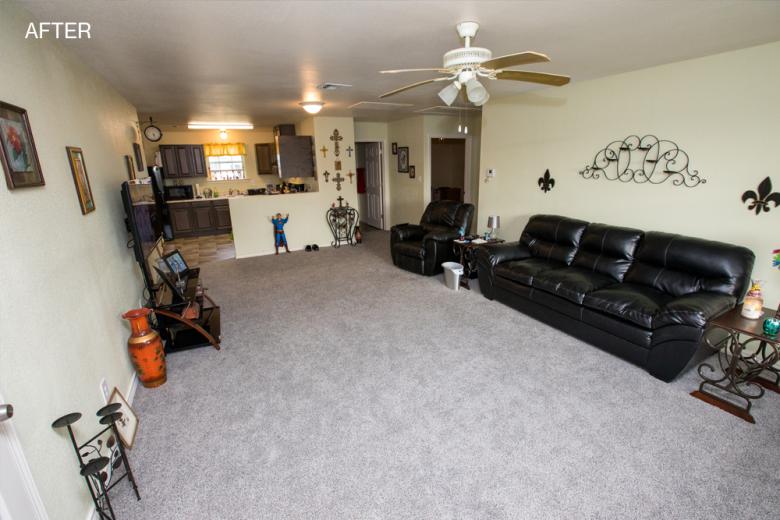 Lynn and Larry's living room after