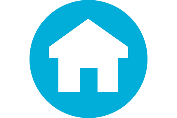 blue house icon