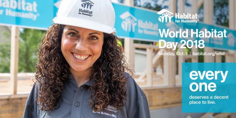 World Habitat Day, Twitter post image