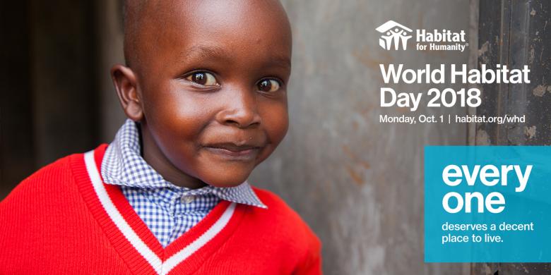 World Habitat Day, Twitter post image