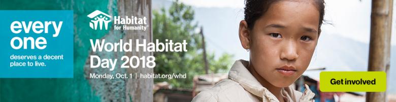 World Habitat Day, billboard web banner