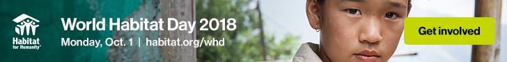 World Habitat Day, leaderboard web banner