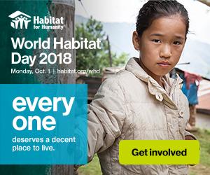 World Habitat Day, standard web banner