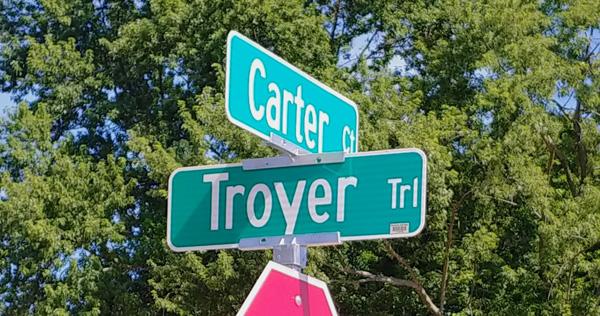 carter troyer street sign.