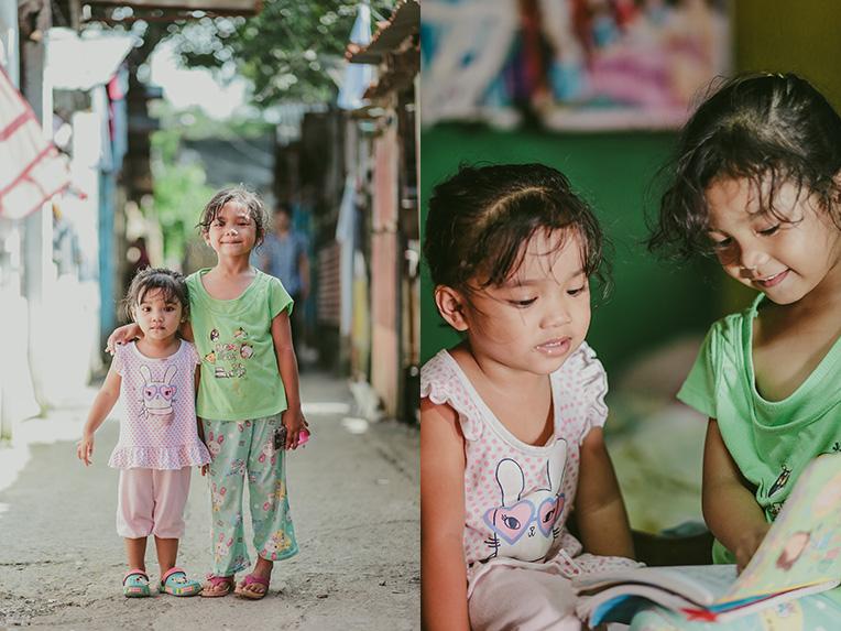 Annalyn hopes to see her daughters Glydel, 2, and Darlene, 5, complete their education and grow up well.