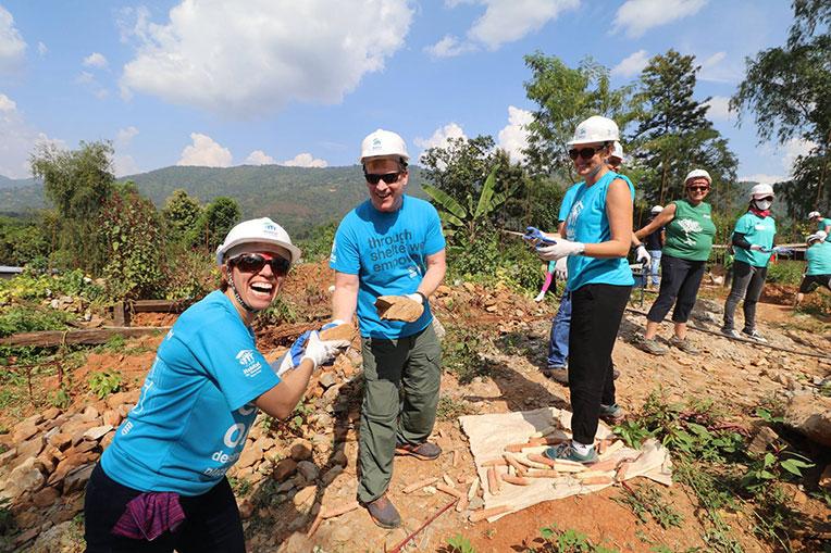 Legacy Build volunteers in Nepal