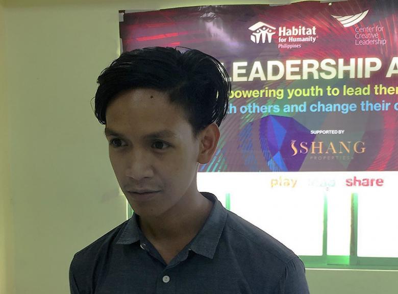 Benjie Banaybanay Kitay, a Leadership Academy-trained youth leader from Philippines.