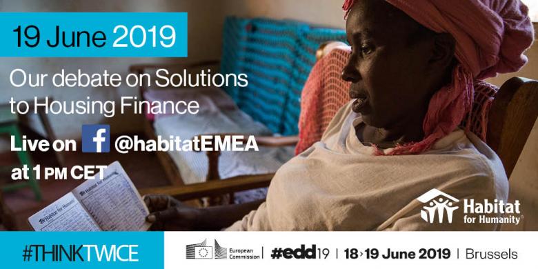 Graphics: Invitation to Lab Debate on Housing Microfinance at EDD19