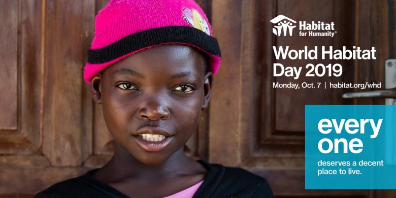 World Habitat Day, Twitter post image