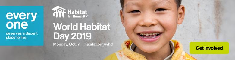 World Habitat Day, billboard web banner
