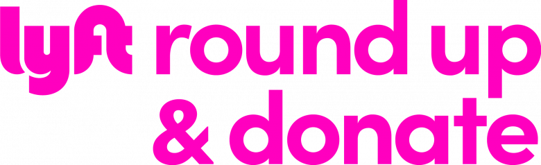 Lyft Round up & Donate logo.