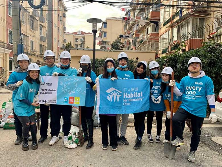 Habitat volunteers in Shanghai, China.