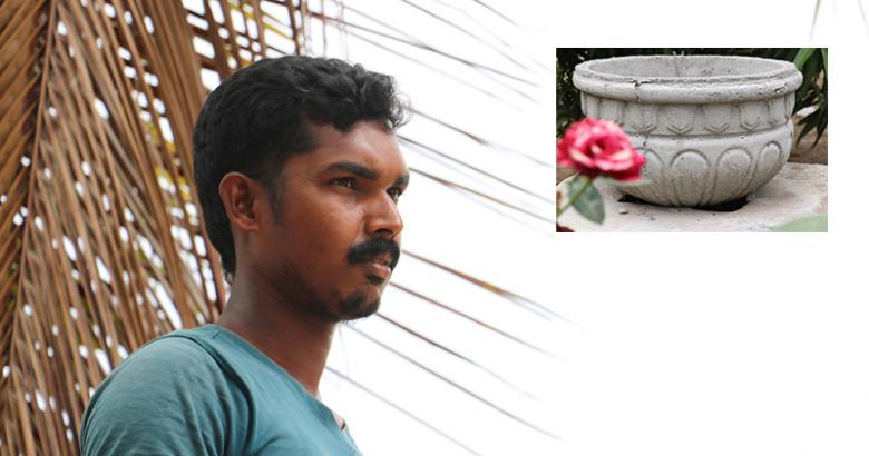 With support from EU project in Sri Lanka, Thatsanamoorthy turned his sculpting hobby into a livelihood