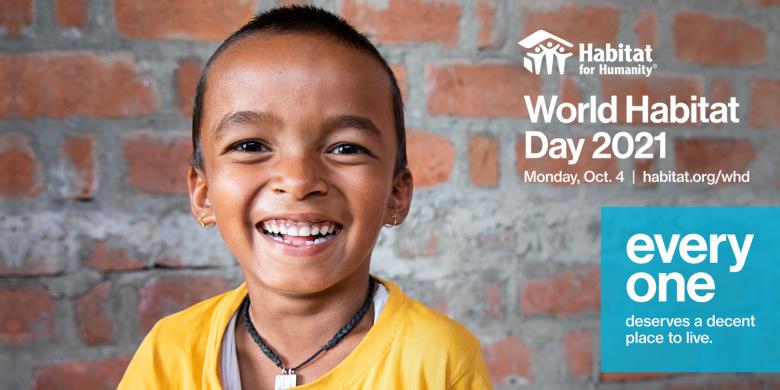 Twitter post: World Habitat Day 2021 Oct. 4.