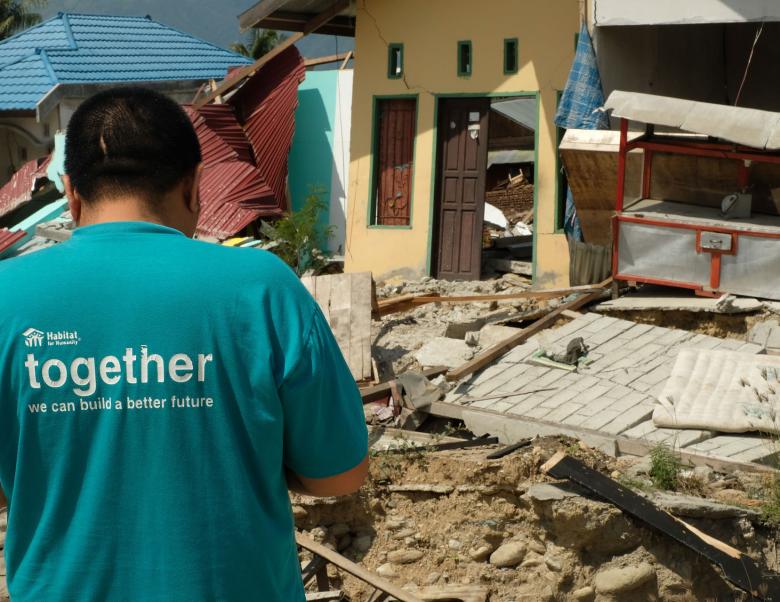 Habitat Indonesia earthquake and tsunami response
