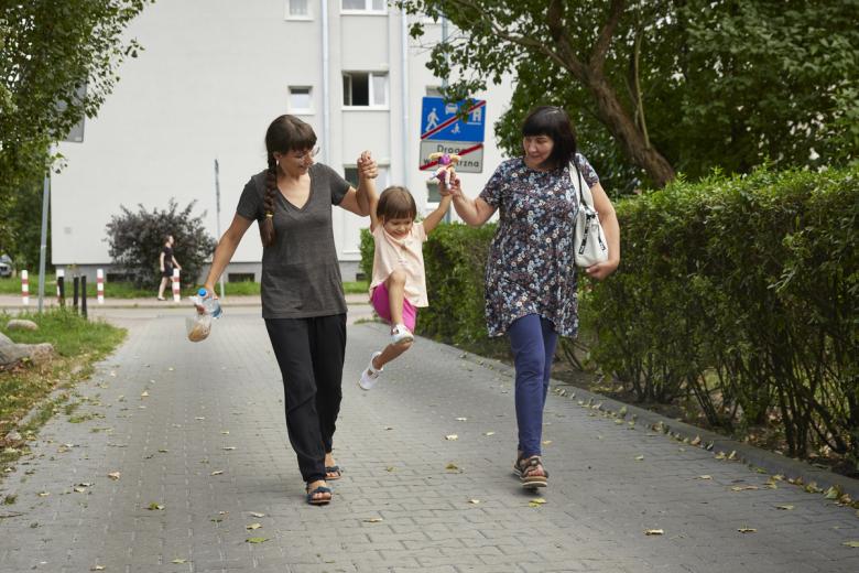 ukrainian family shares a moment