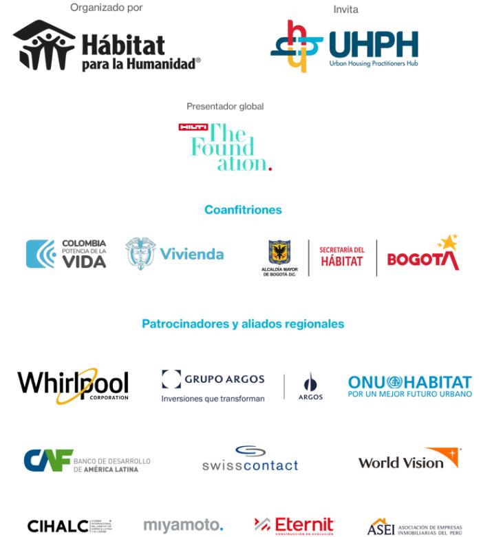 Patrocinadores 5° Foro de Vivienda y Hábitat, Latinoamérica y el Caribe