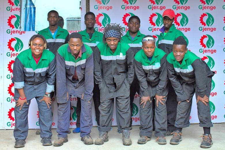 Group photo of Gjenge Team