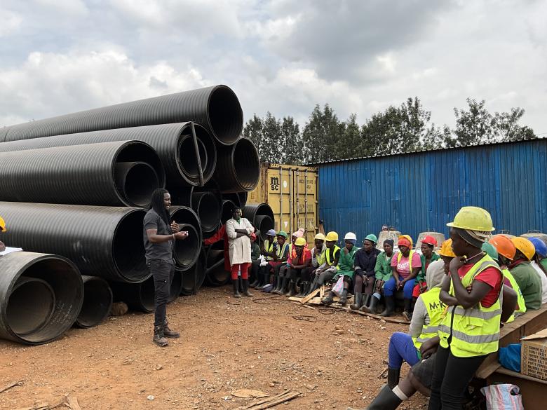 MycoTile CEO leading a training