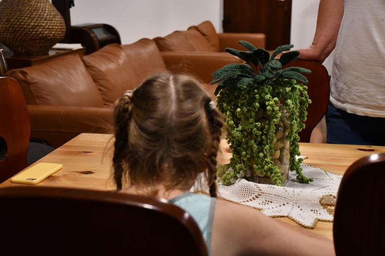 Girl studying