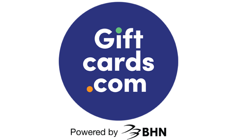 Giftcards.com powered by BHN logo