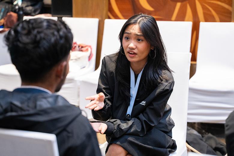 Alex Taladua at 2025 Habitat Youth Assembly