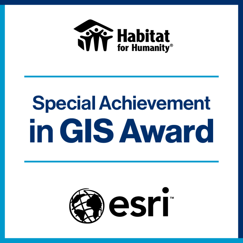 Special Achievement in GIS Award from ESRI