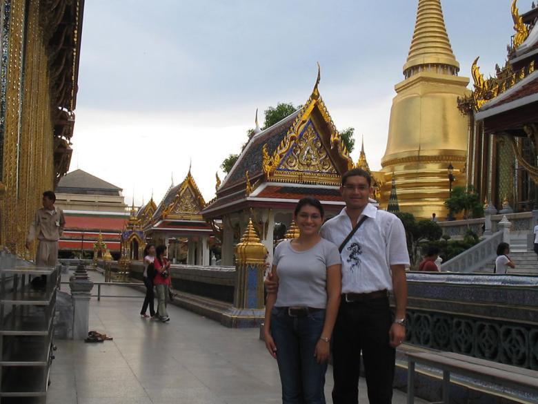 Ernesto and his wife, Roxana, in Bangkok, Thailand.