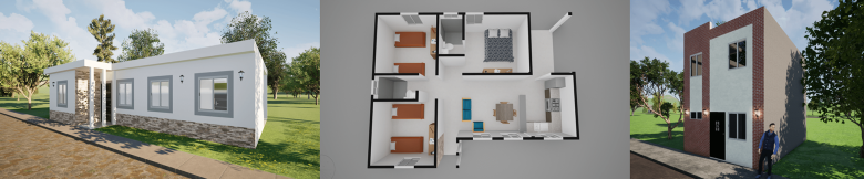 Some of the housing models offered in Guatemala
