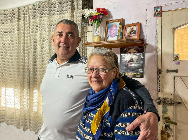 Ángela and her brother, Luis Alberto.