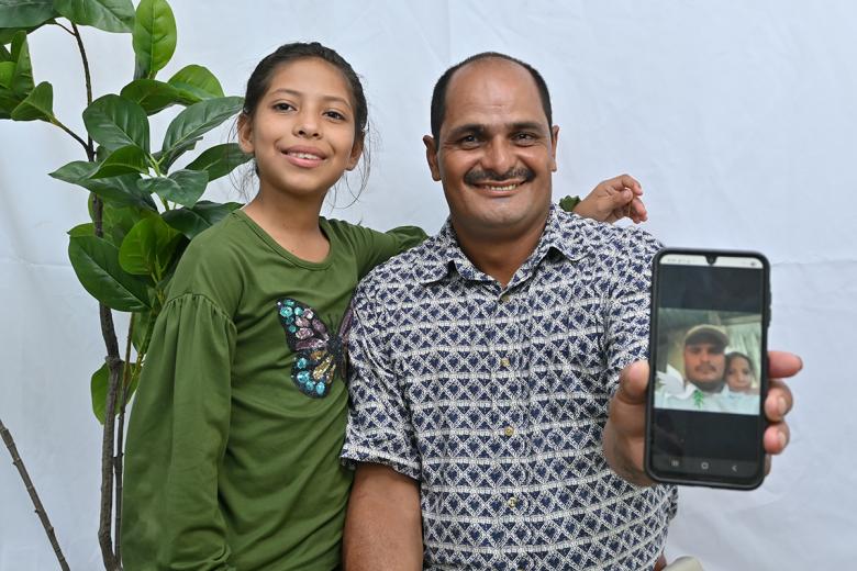 Manuel has cared for his daughter since she was six months old. 